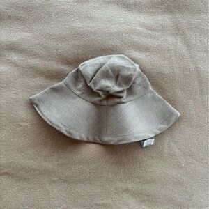 Women’s Neutral Linen-Look Bucket Hat - Taupe